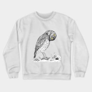 Burrowing Owl - A Matter of Perspective - by Nadya Neklioudova Crewneck Sweatshirt